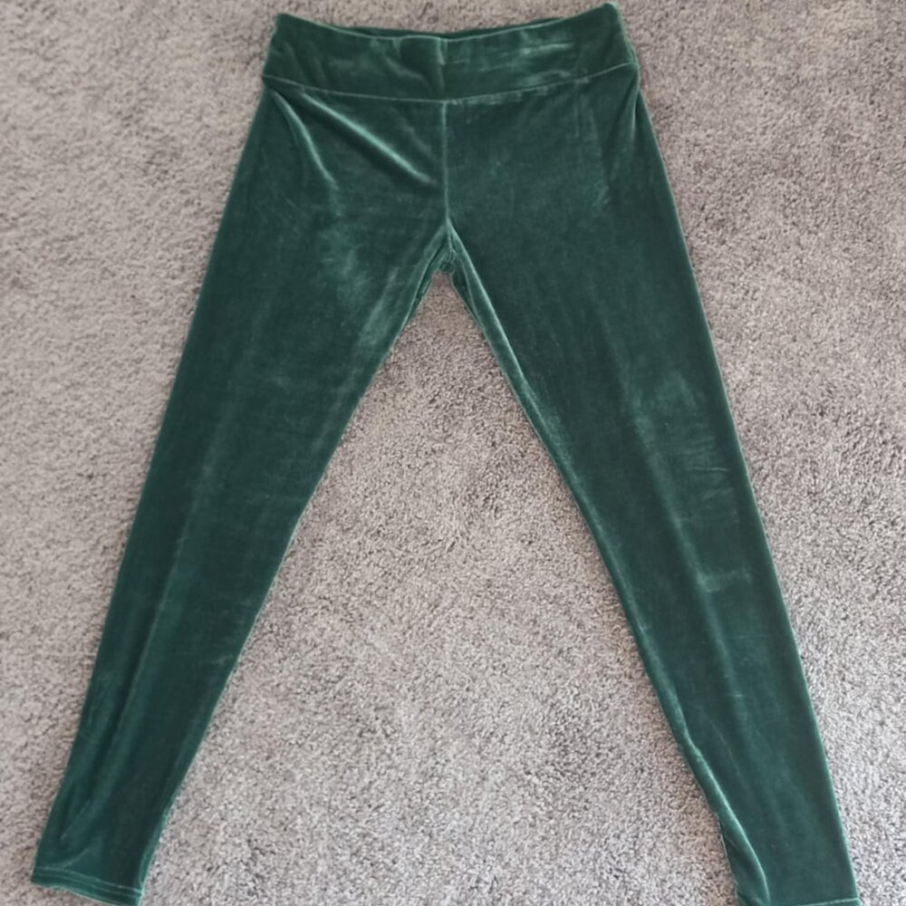 Killstar Green Velvet Leggings